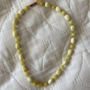 Green beaded necklace